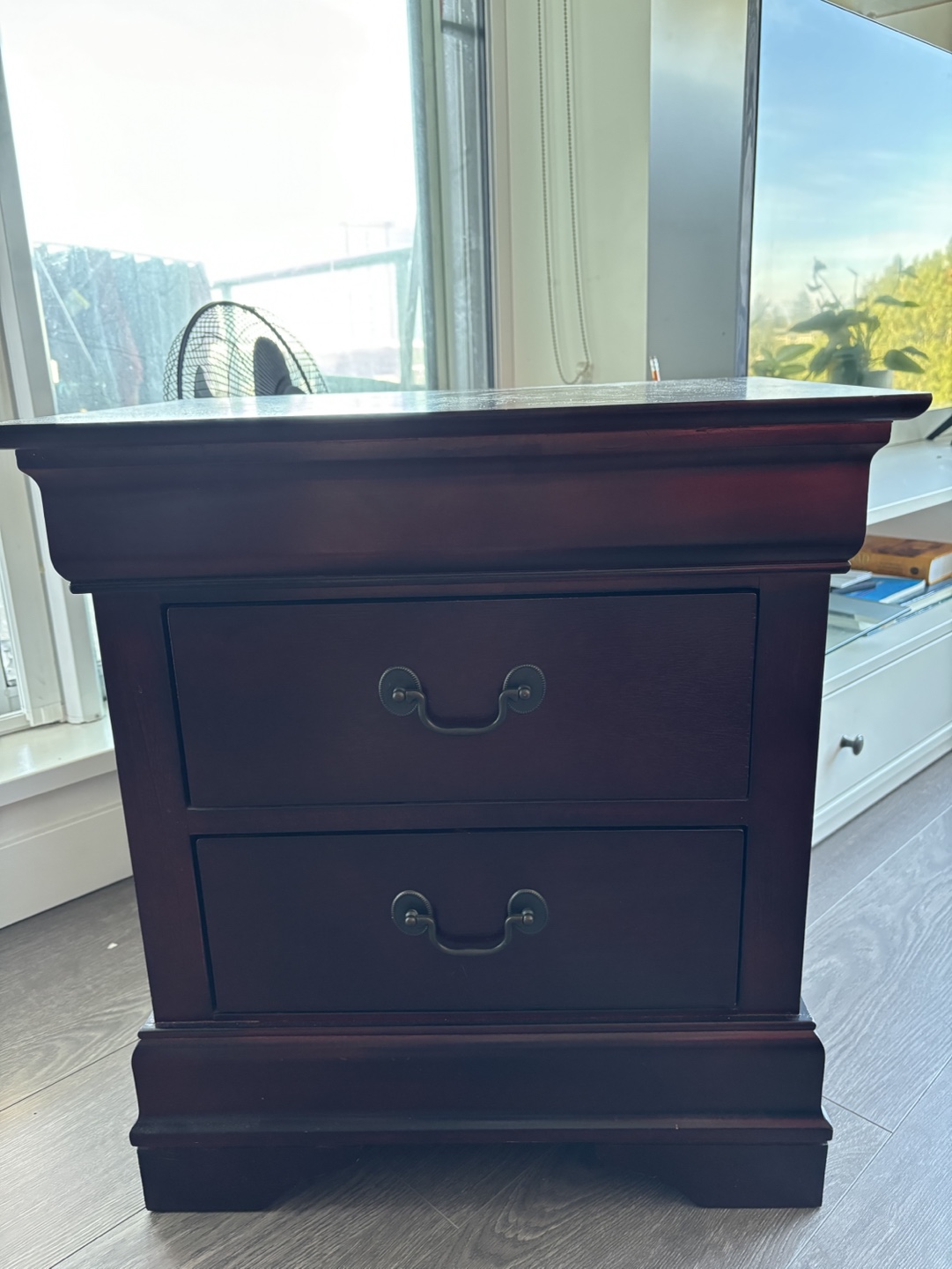 Dark Wood Nightstand