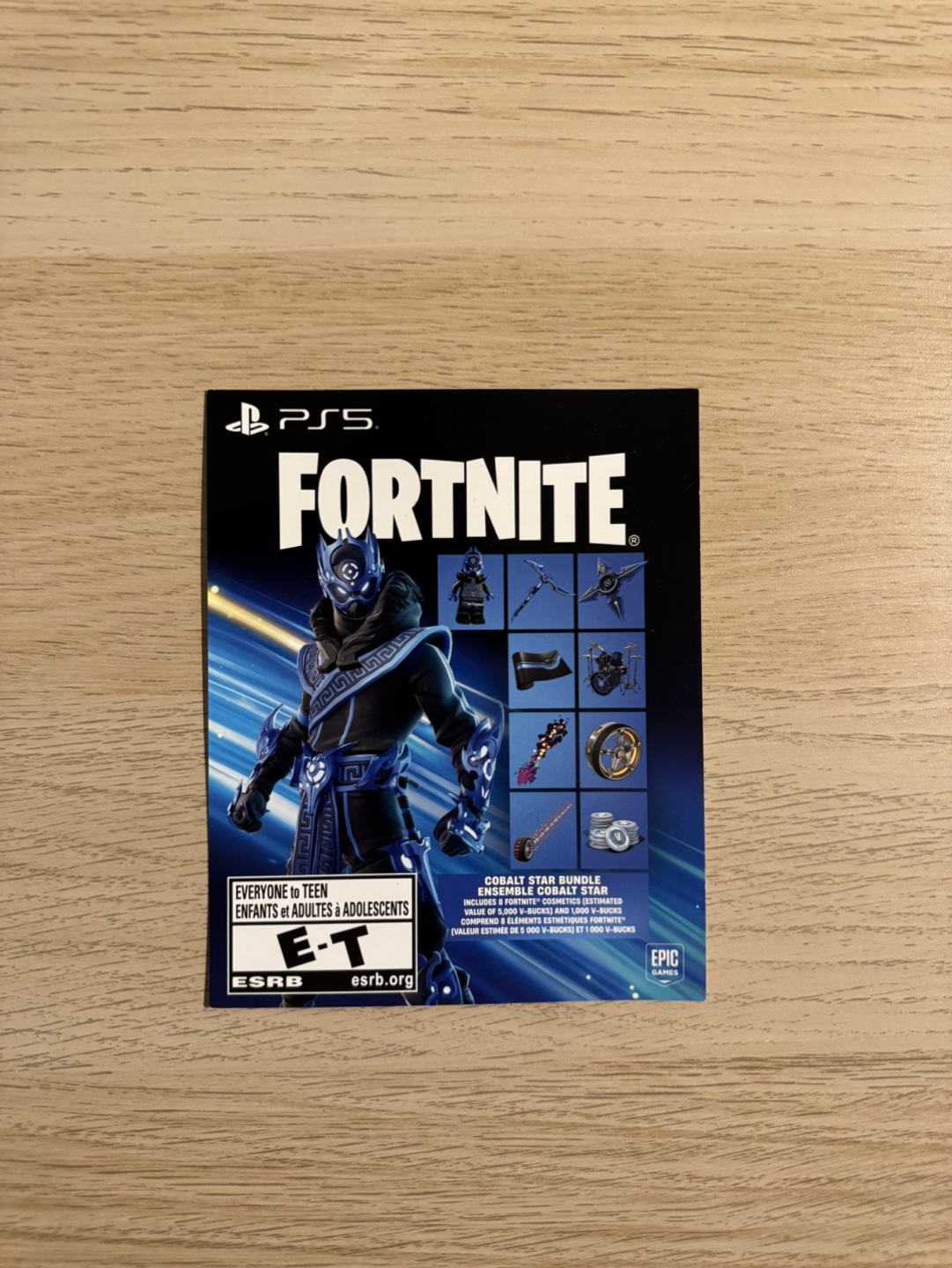 Fortnite PS5 Cobalt Star Bundle Code