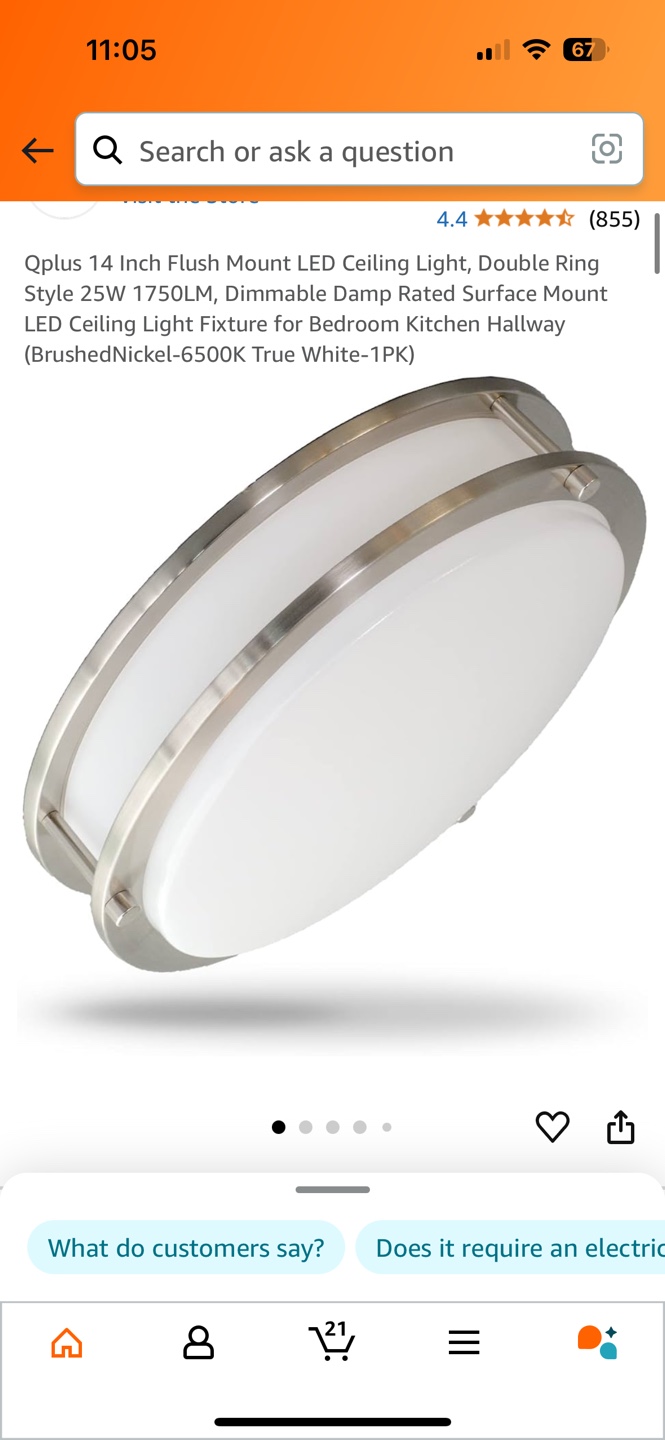Flush Mount LED Ceiling Light
