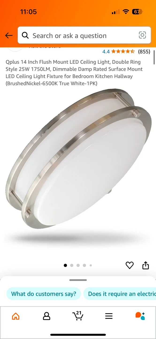 Flush Mount LED Ceiling Light thumbnail