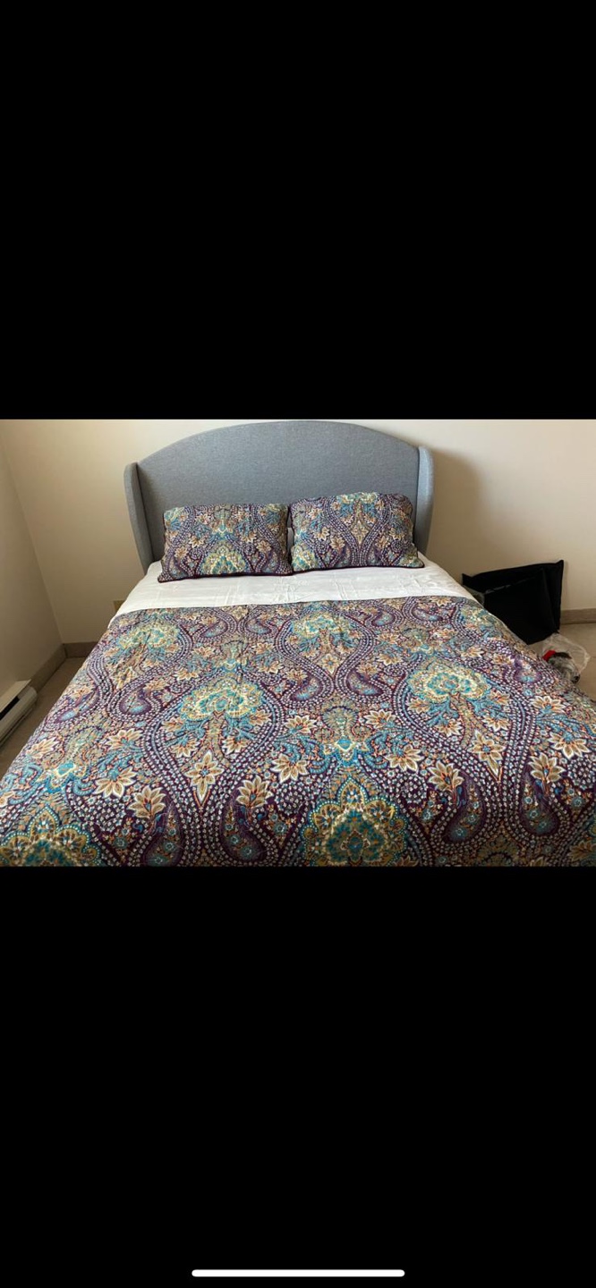 Queen-Sized Upholstered Bed Frame - photo 2
