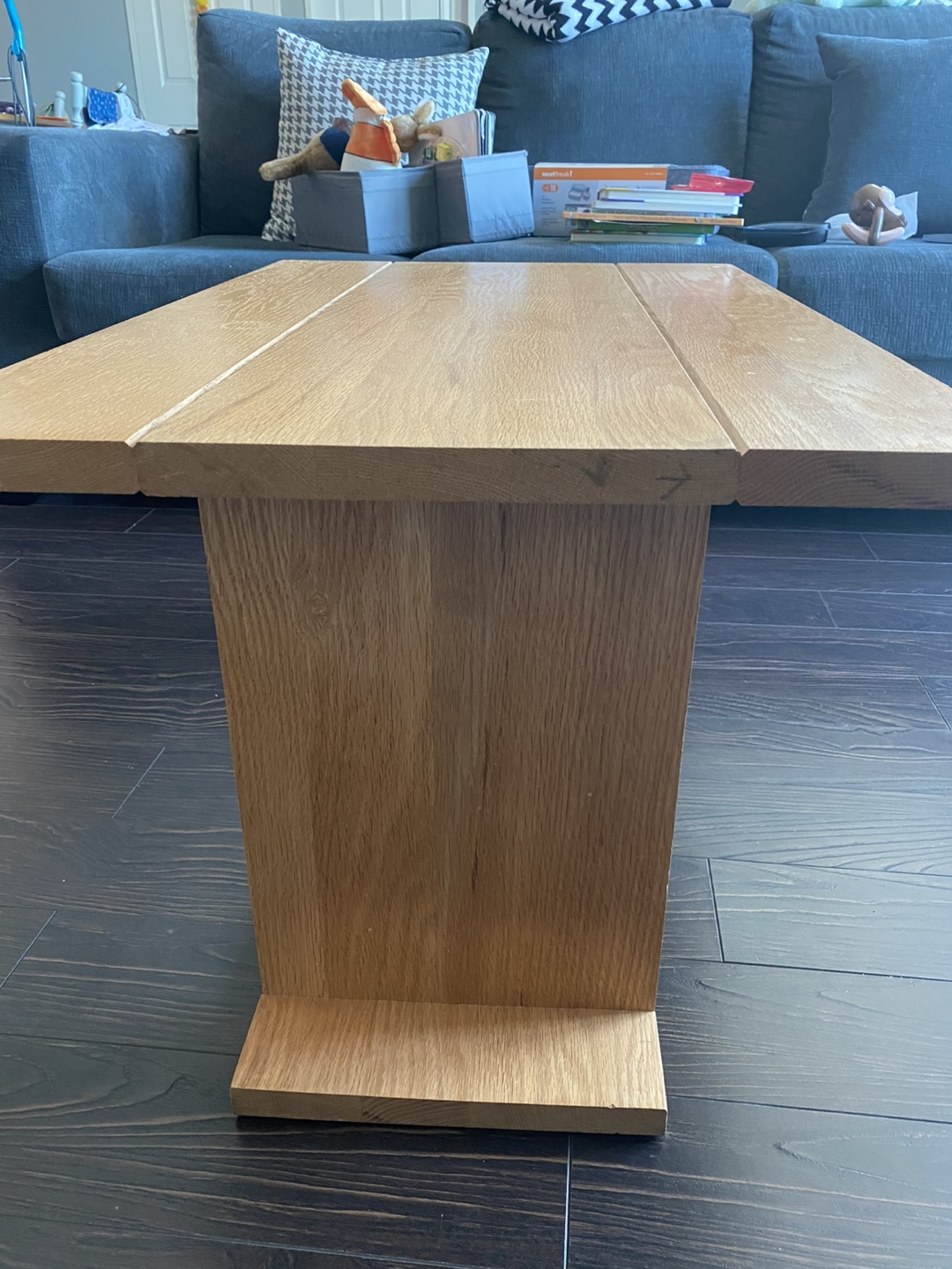 Wooden coffee table