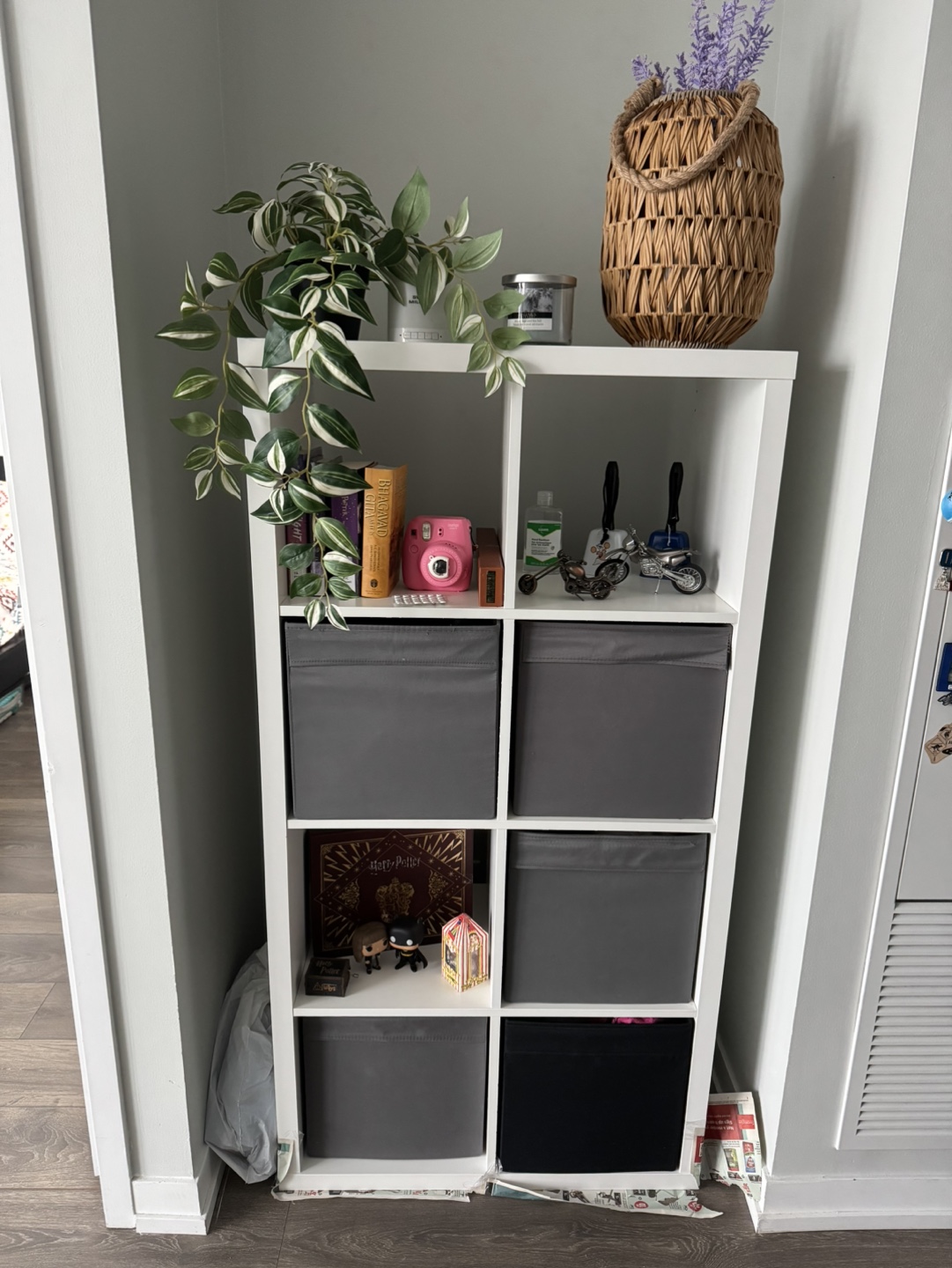 Ikea Kallax White 8 Cube Shelving Unit