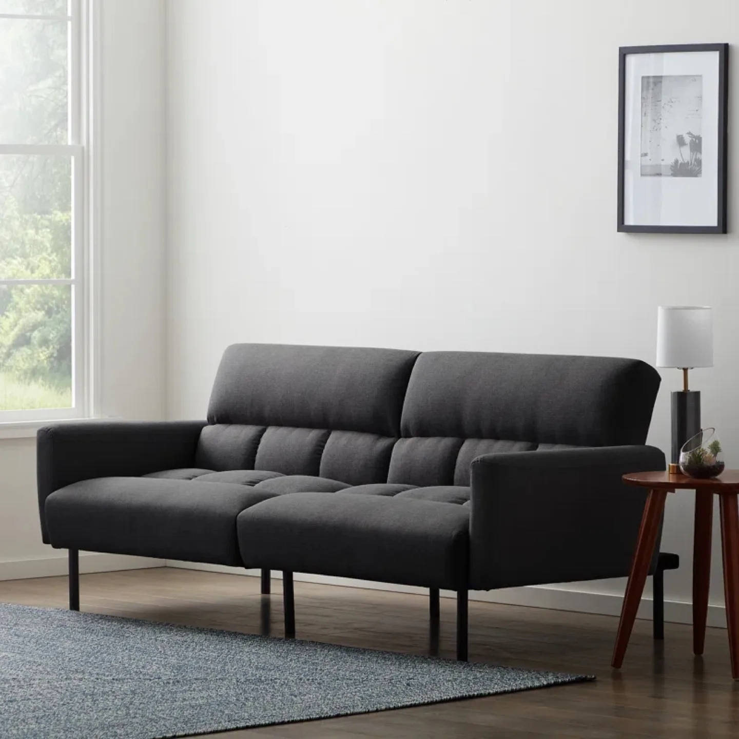 Grey Futon Sofa Bed image indicator(7)