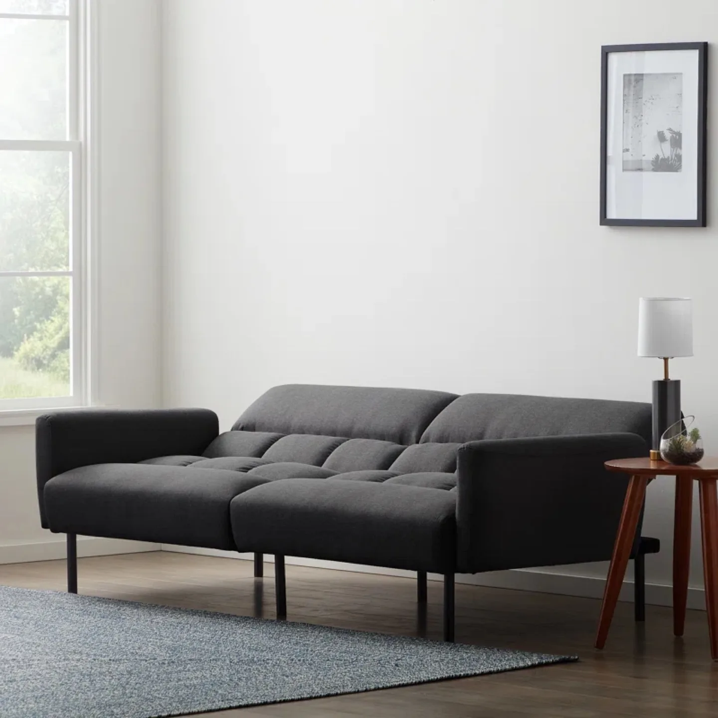 Grey Futon Sofa Bed image indicator(3)