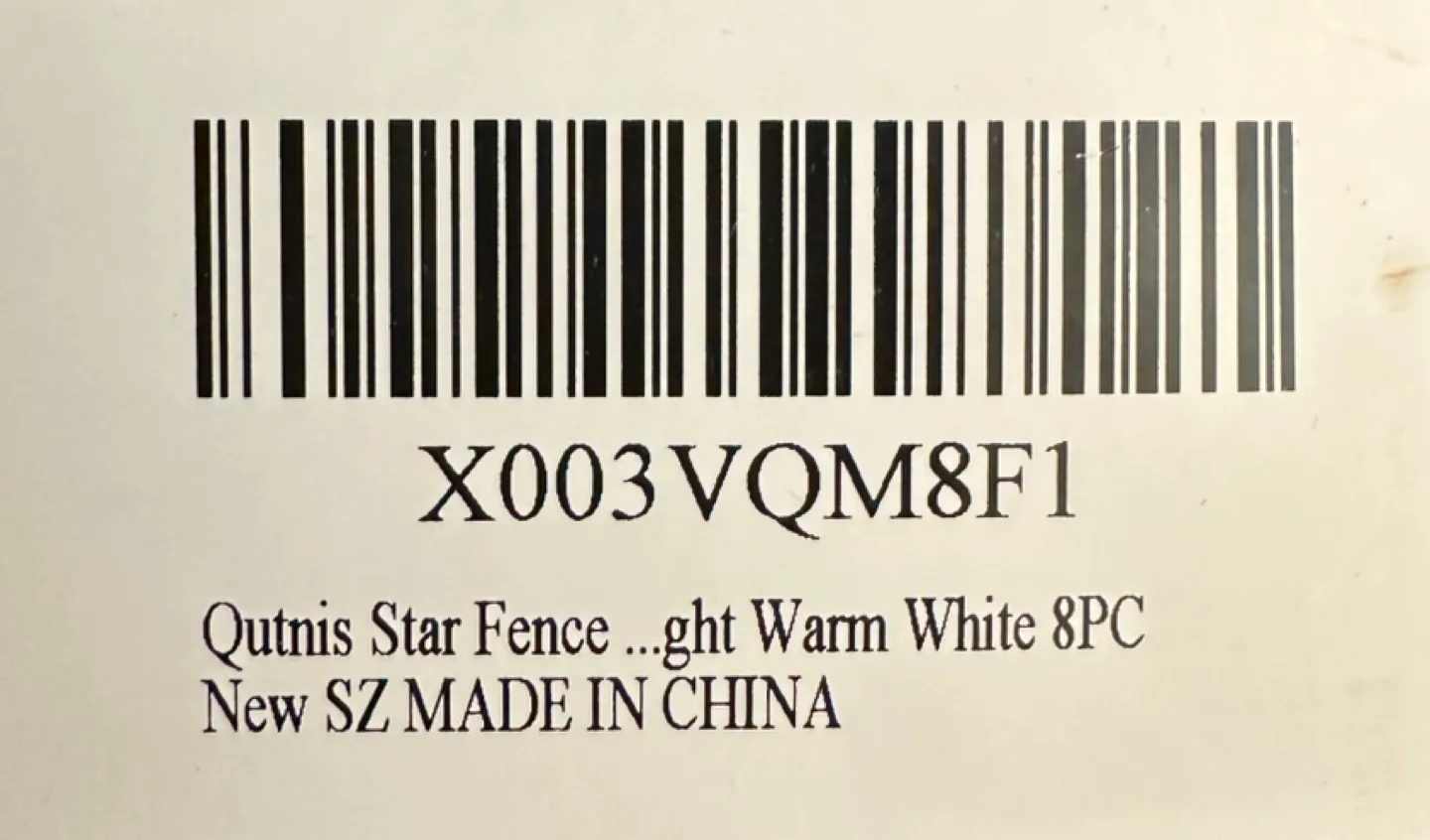 Xmas Star Fence Light Warm White 8PC image indicator(4)