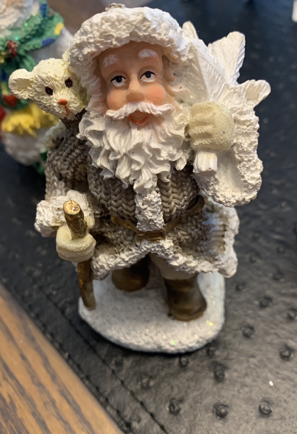 Danson Decor Santa Claus figurine with bear