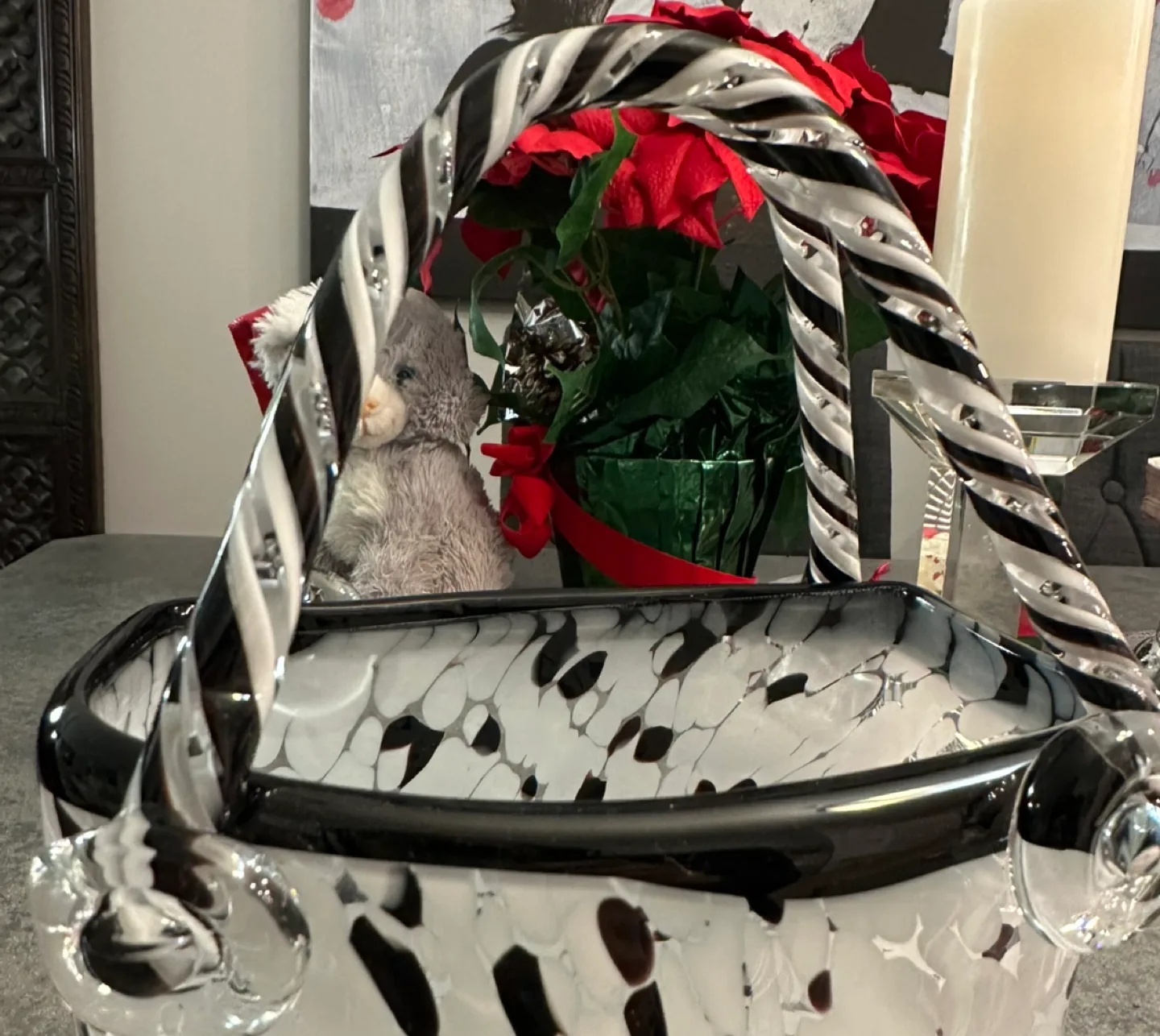 Glass Art Handbag Vase image indicator(7)