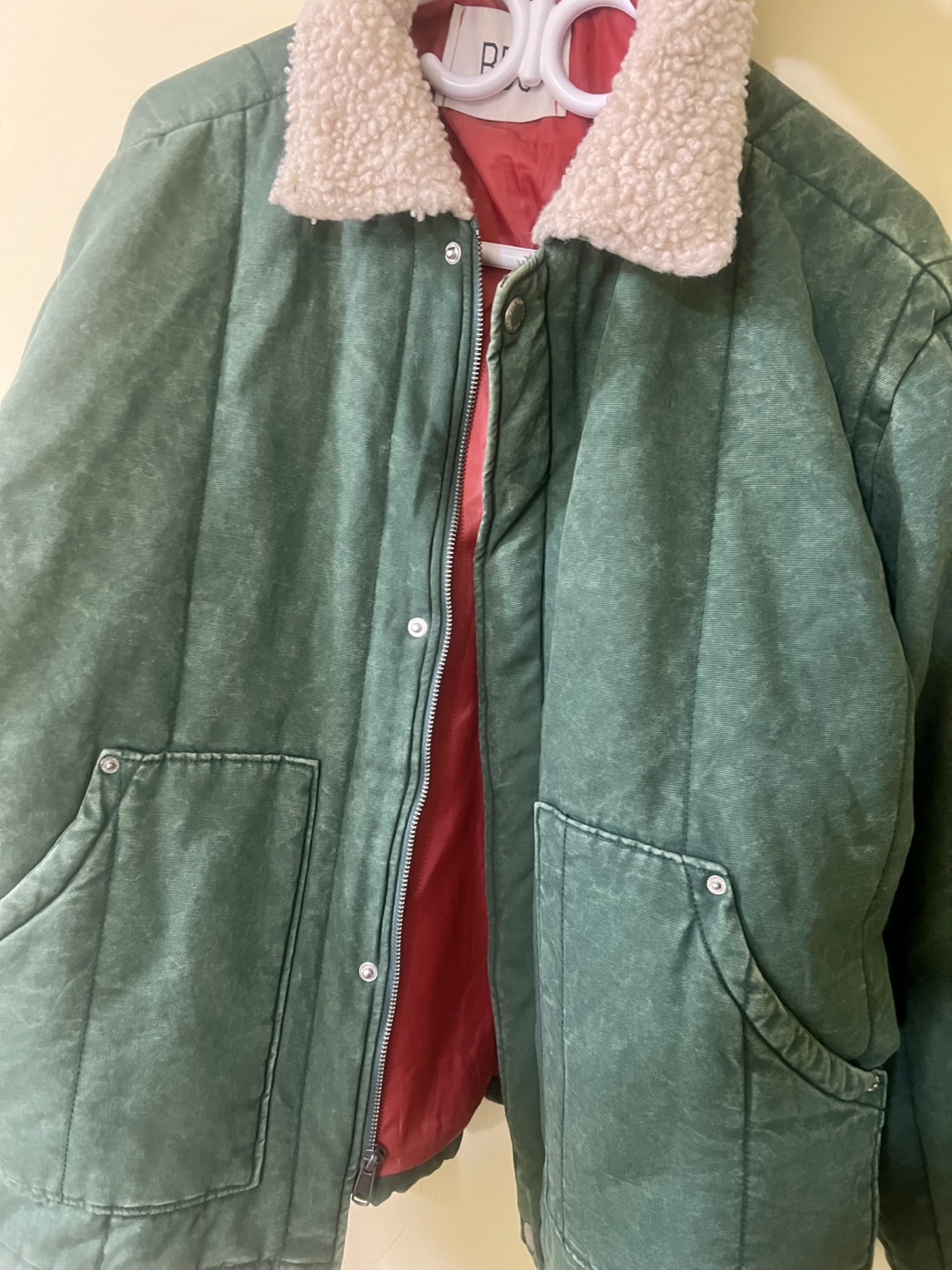 Green Sherpa Lined Jacket - photo 2