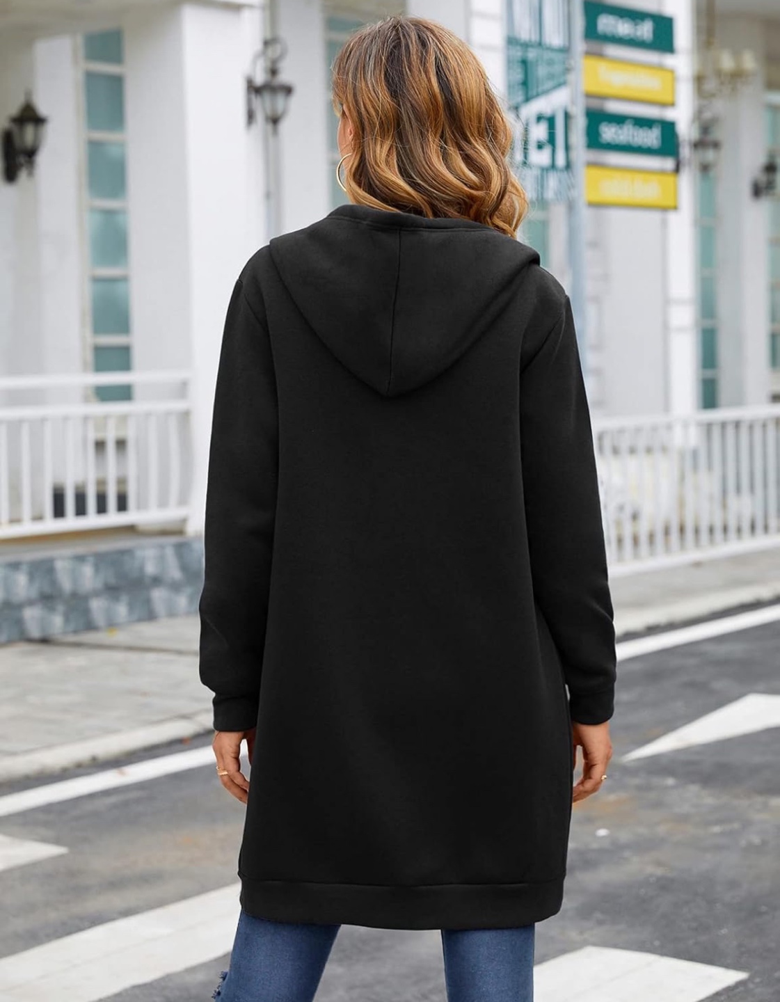 NEW! Women's Black Fleece-Lined Hoodie - photo 4
