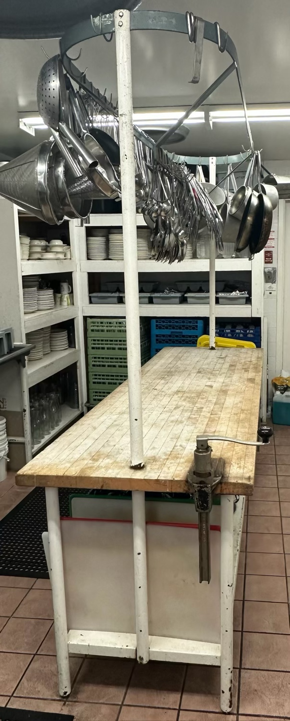 Commercial Butcher Block Table