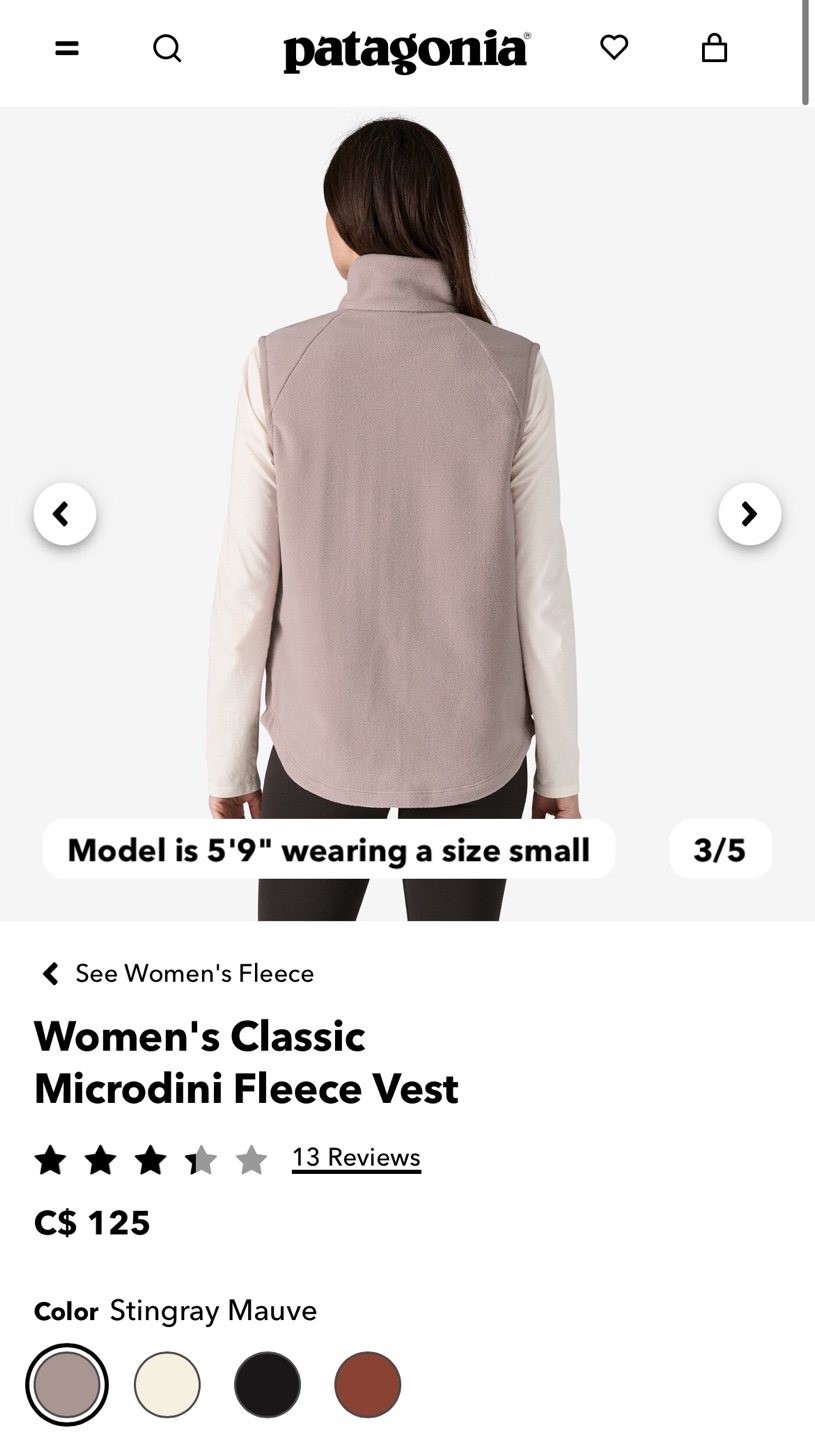 Patagonia Women's Classic Microfleece Vest *NEW WITH TAGS - photo 3