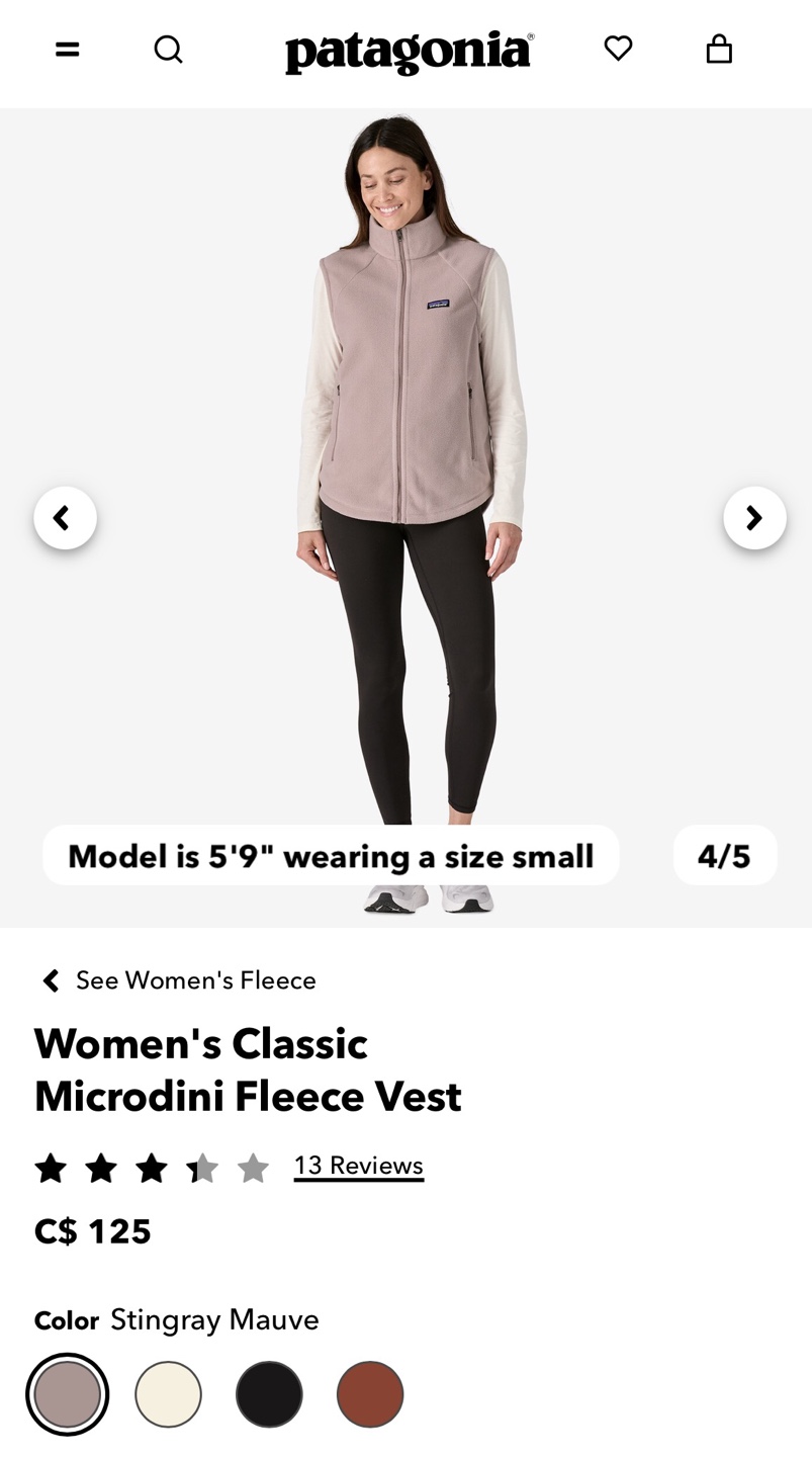Patagonia Women's Classic Microfleece Vest *NEW WITH TAGS - photo 2