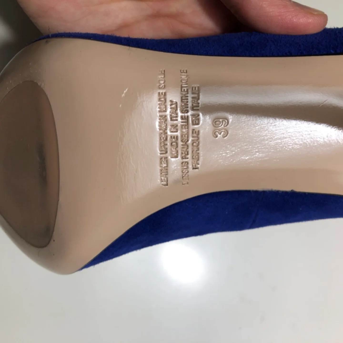 Napoleoni Suede High Heel Pumps size 39 image indicator(4)