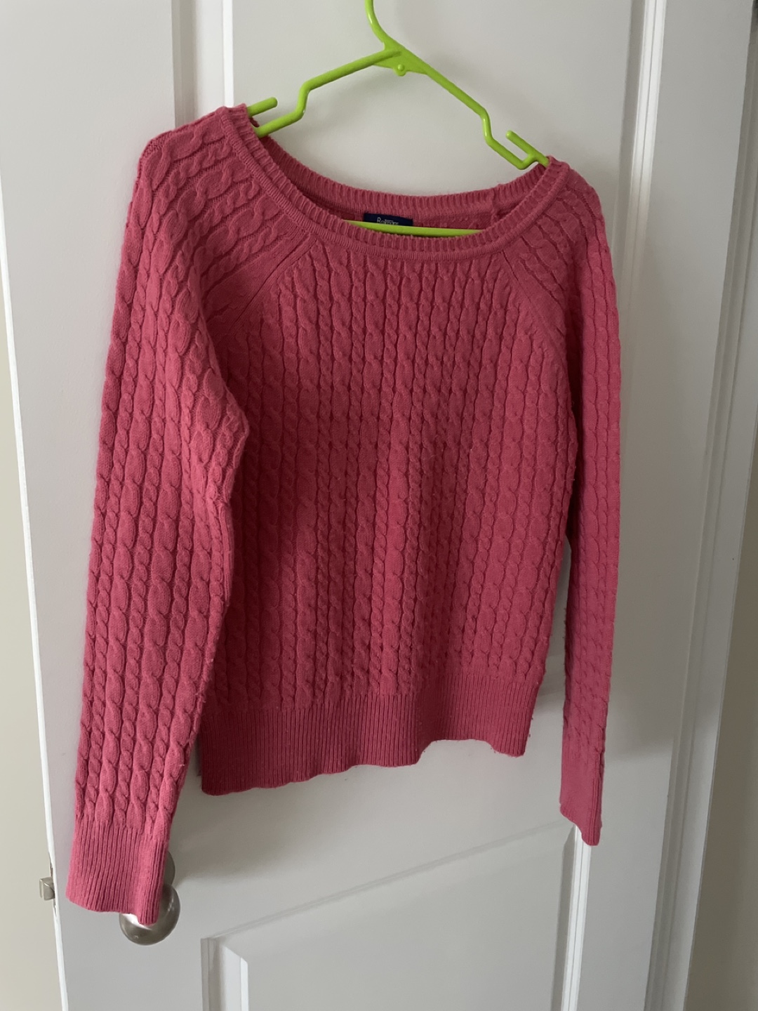 Pink Knit Sweater like new size L