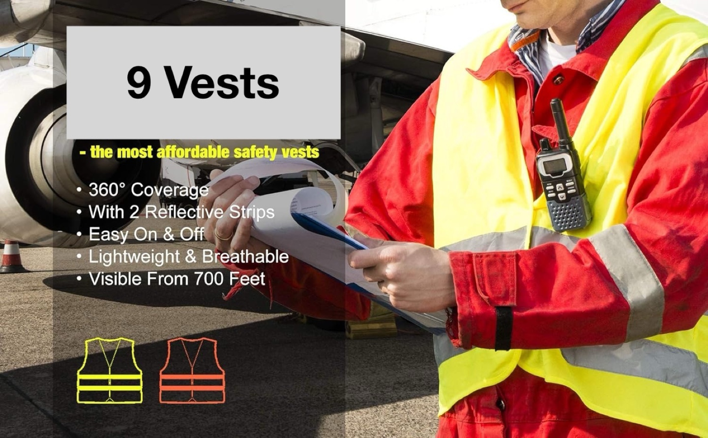 9 High Visibility Safety Vests #freecycle - photo 3