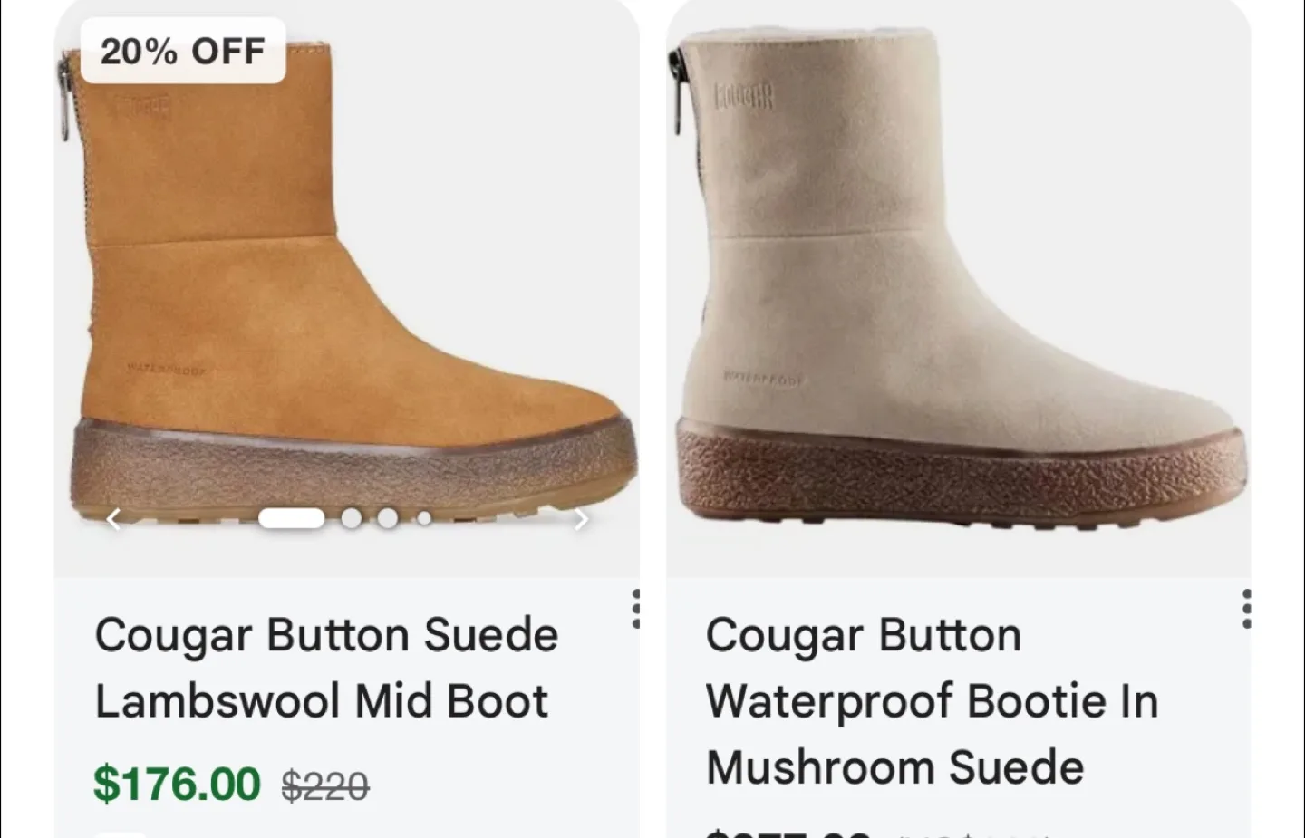 Cougar Button Suede Lambswool Mid Boot image indicator(4)