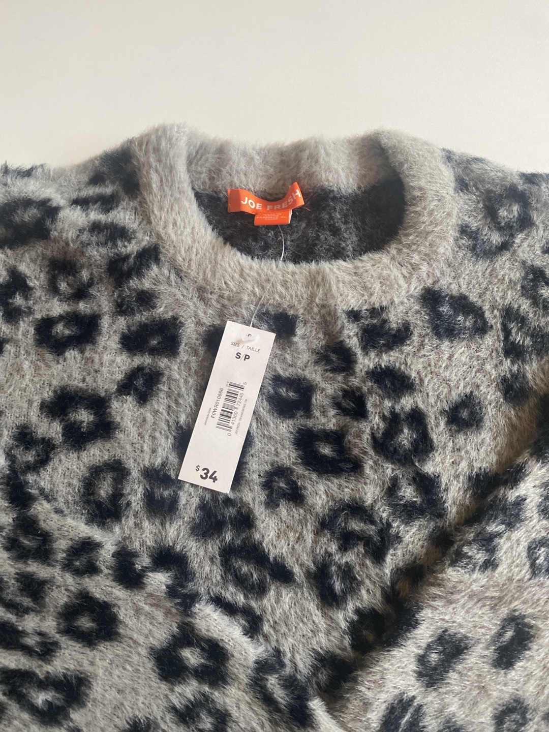 Joe Fresh Leopard Print Sweater Sz S - photo 2