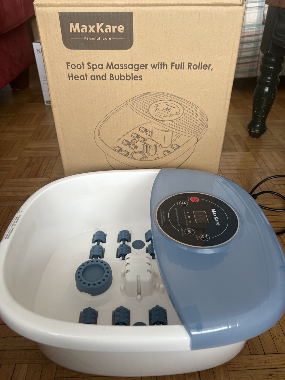 Foot Spa Massager with Heat and Bubbles