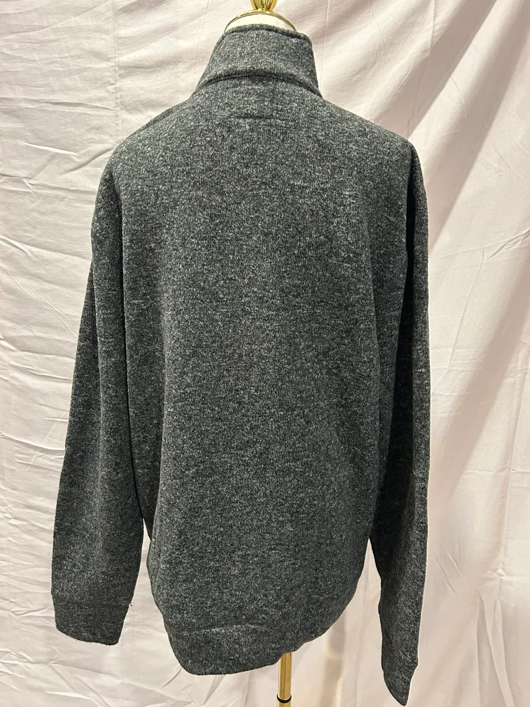 Roots Canada Men's Grey 1/4 Zip Sweater image indicator(2)