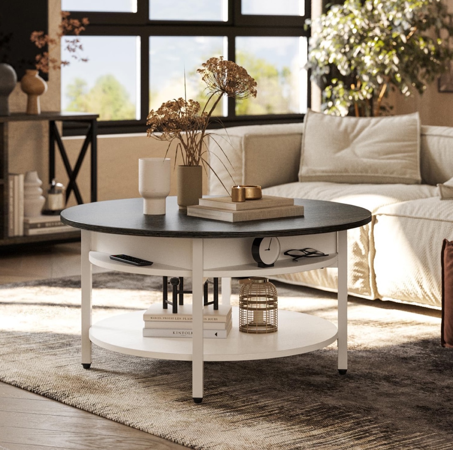 Lift Top Coffee Table with Storage - photo 4