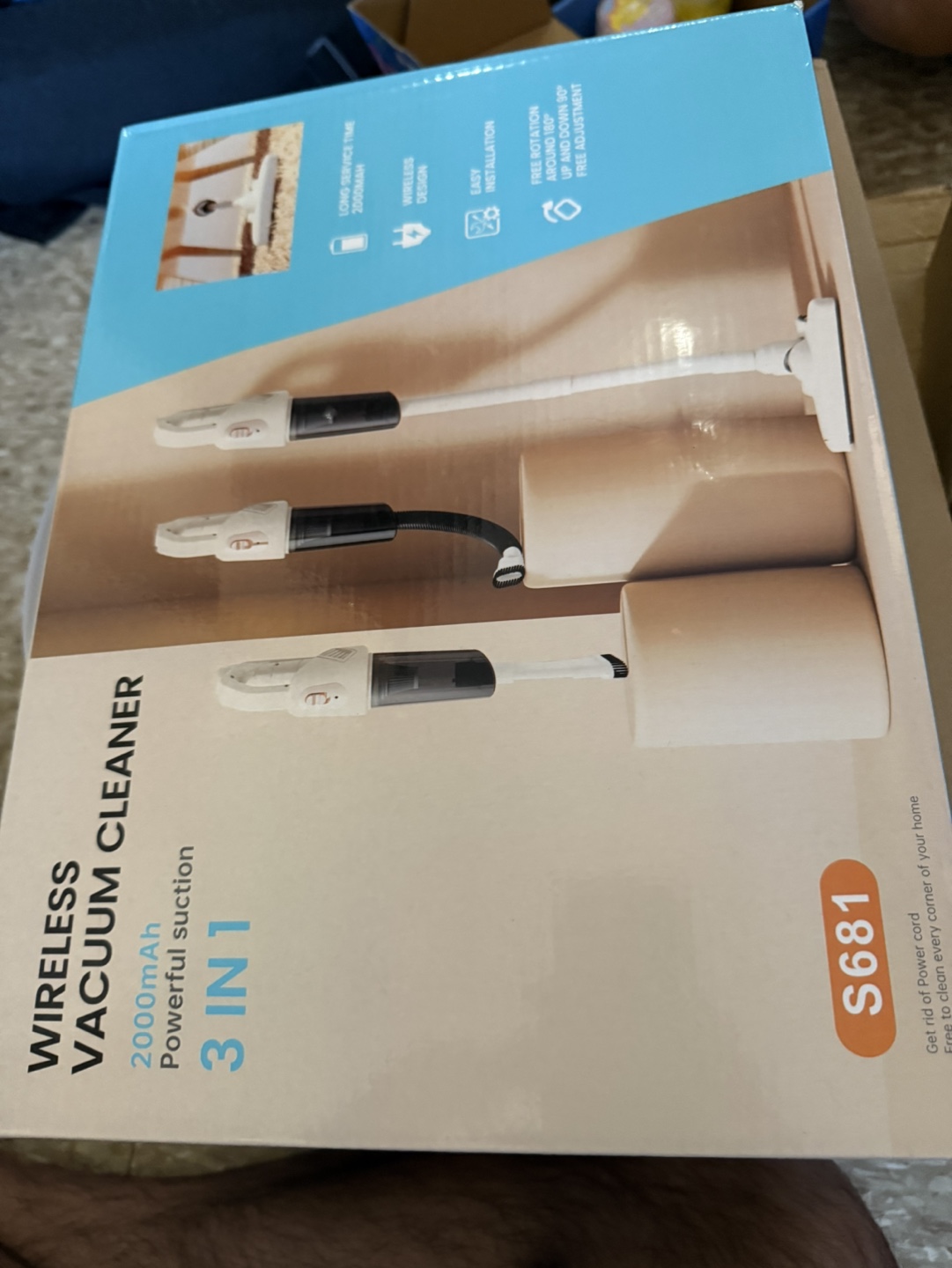 Wireless Vacuum Cleaner 3 in 1