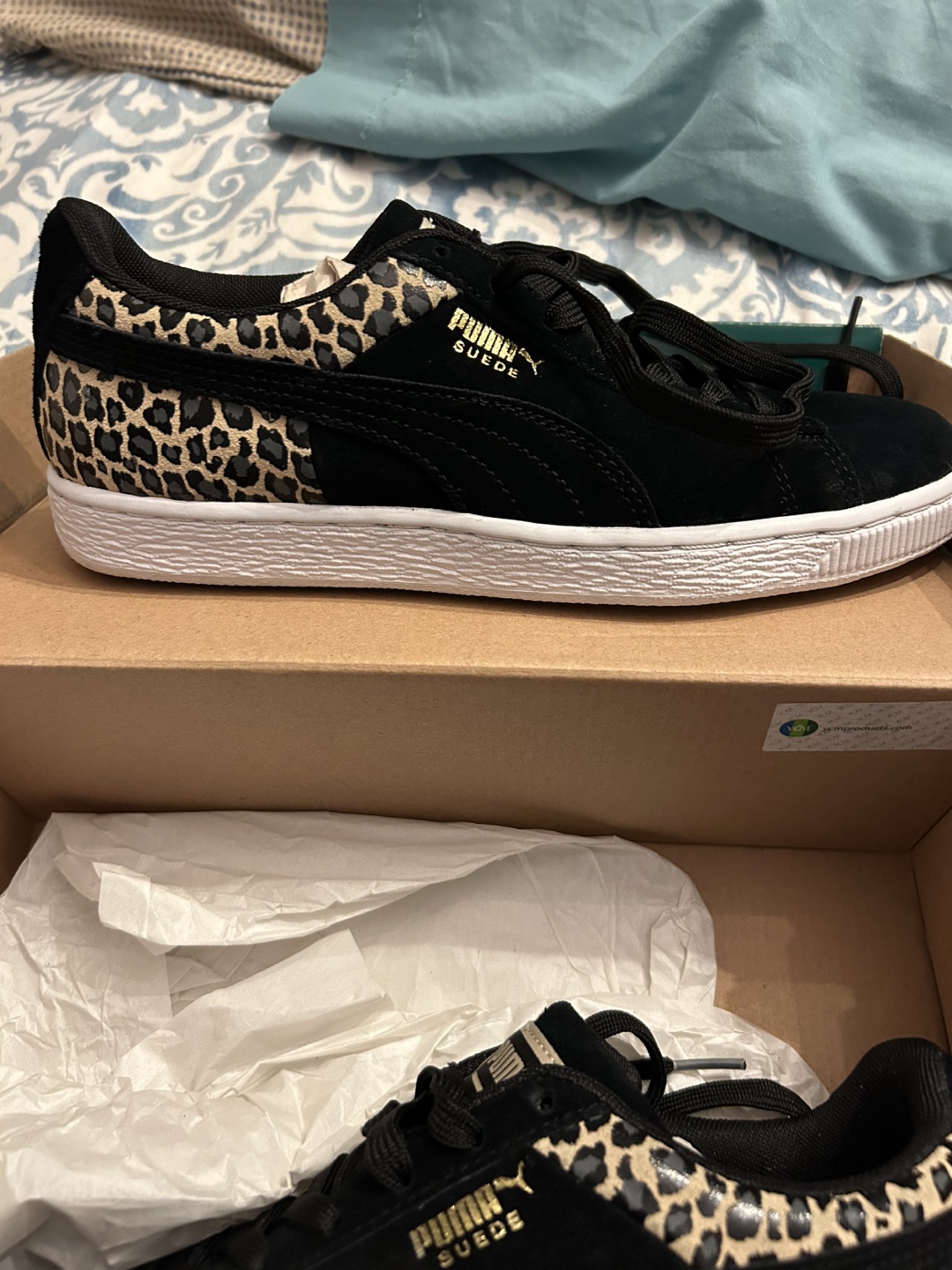 PUMA Women’s  Suede 'Wild Quarter - Leopard' size 7.5 - photo 3