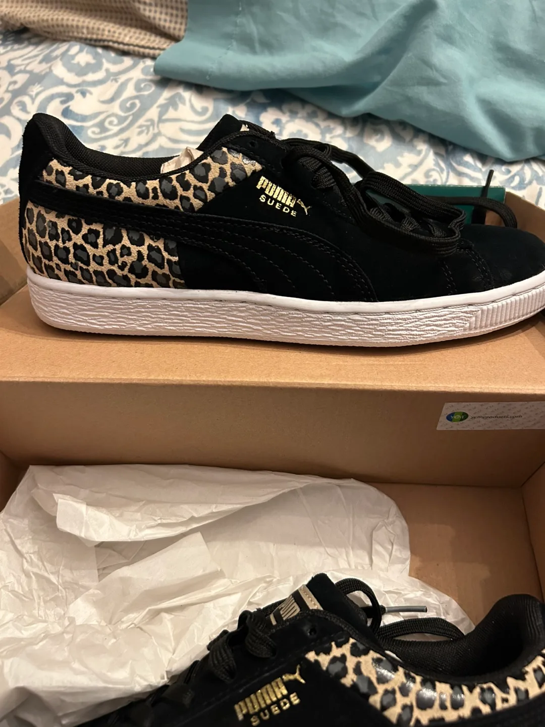PUMA Women’s  Suede 'Wild Quarter - Leopard' size 7.5 image indicator(3)