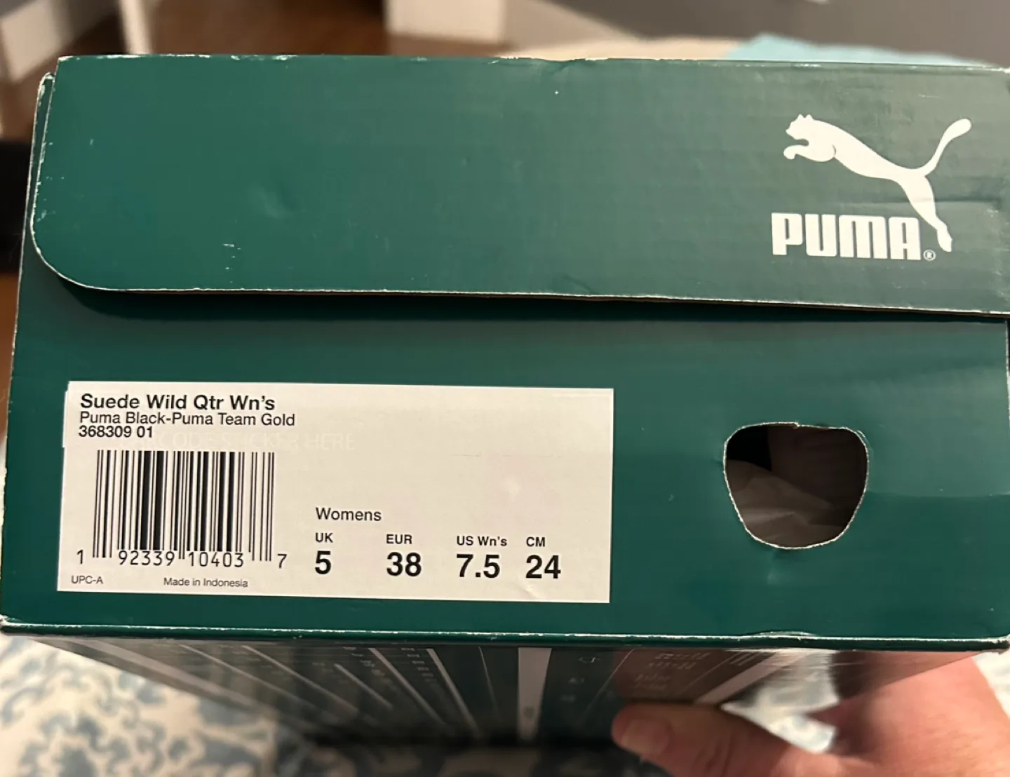 PUMA Women’s  Suede 'Wild Quarter - Leopard' size 7.5 image indicator(8)