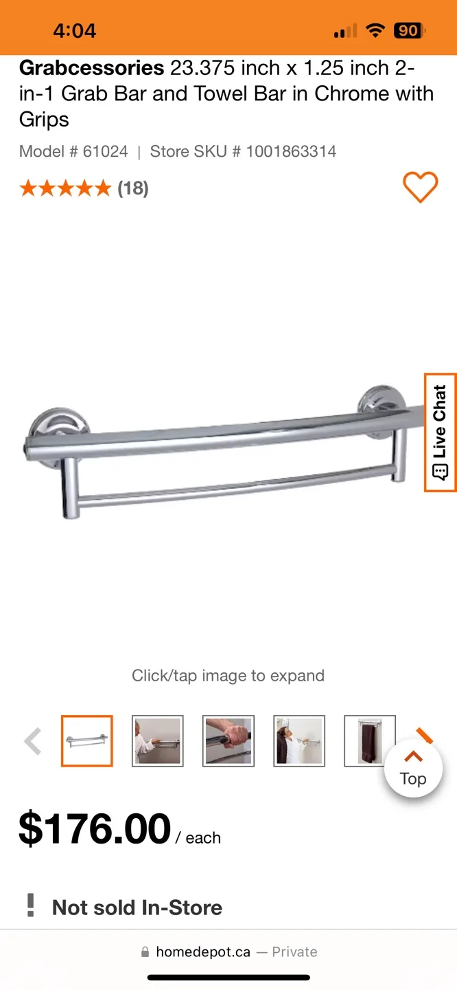 Grab 2in1 Toilet Safety Rail with Paper Holder image indicator(10)