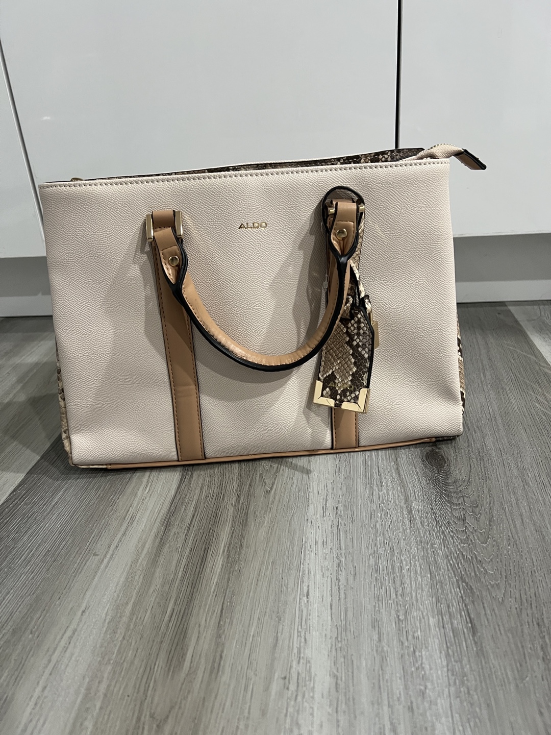ALDO Snakeskin Tote Bag