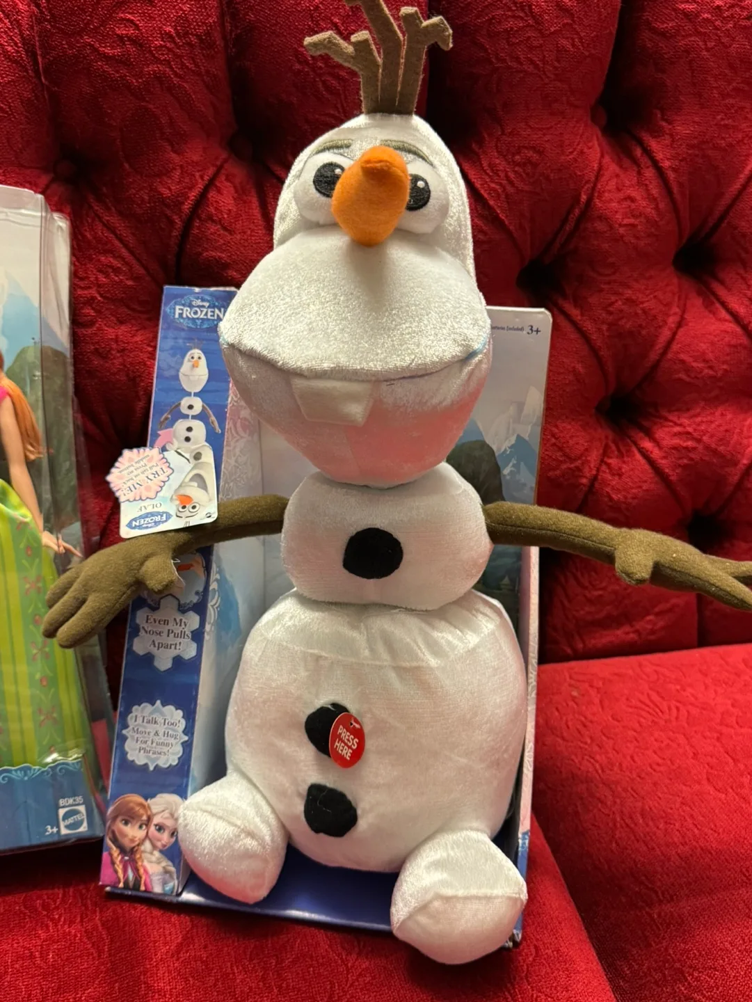 Disney Frozen Anna, Kristoff, and Olaf Dolls $40 for all image indicator(4)