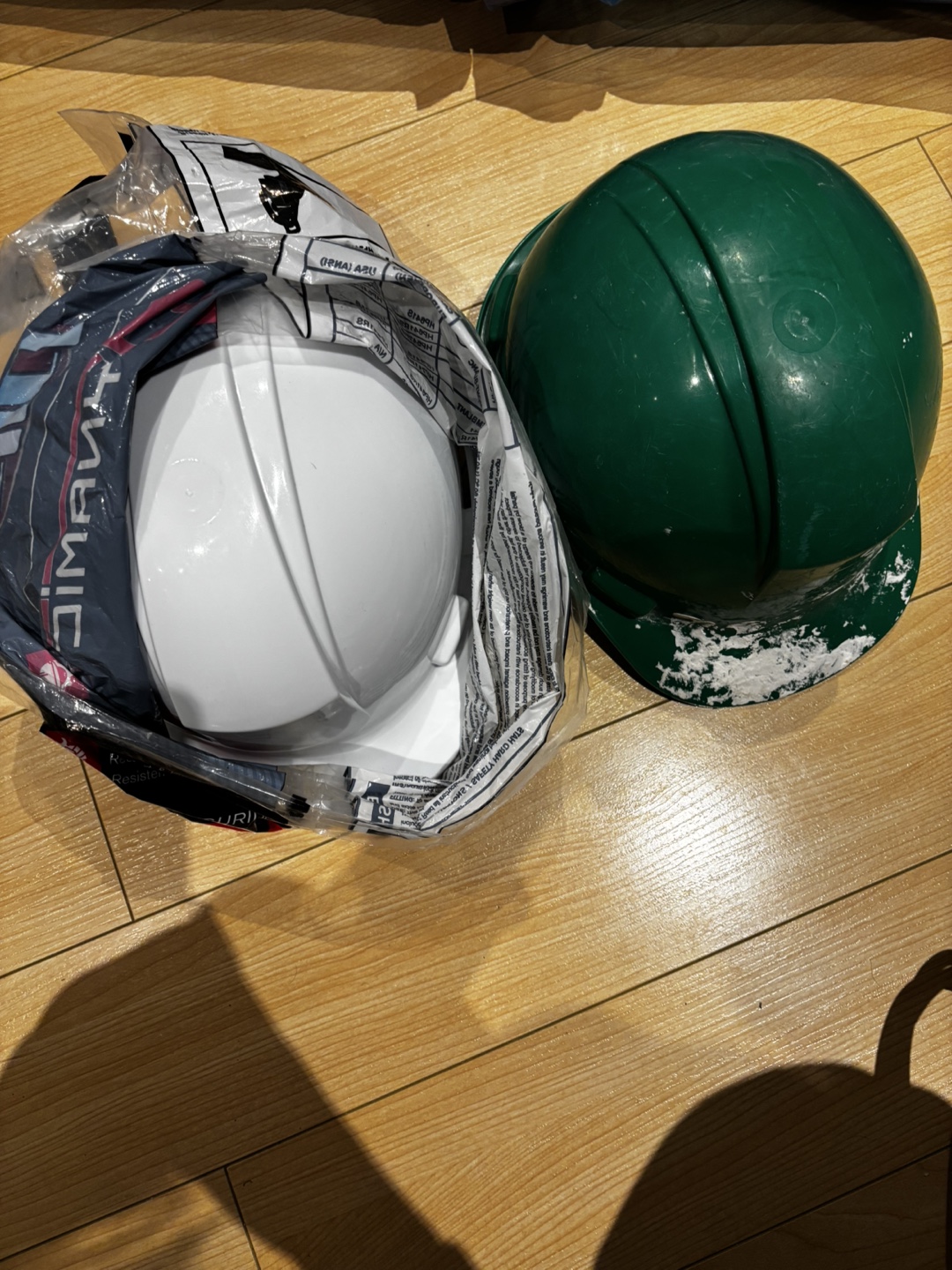 2 Hard Hats - White & Green - photo 2