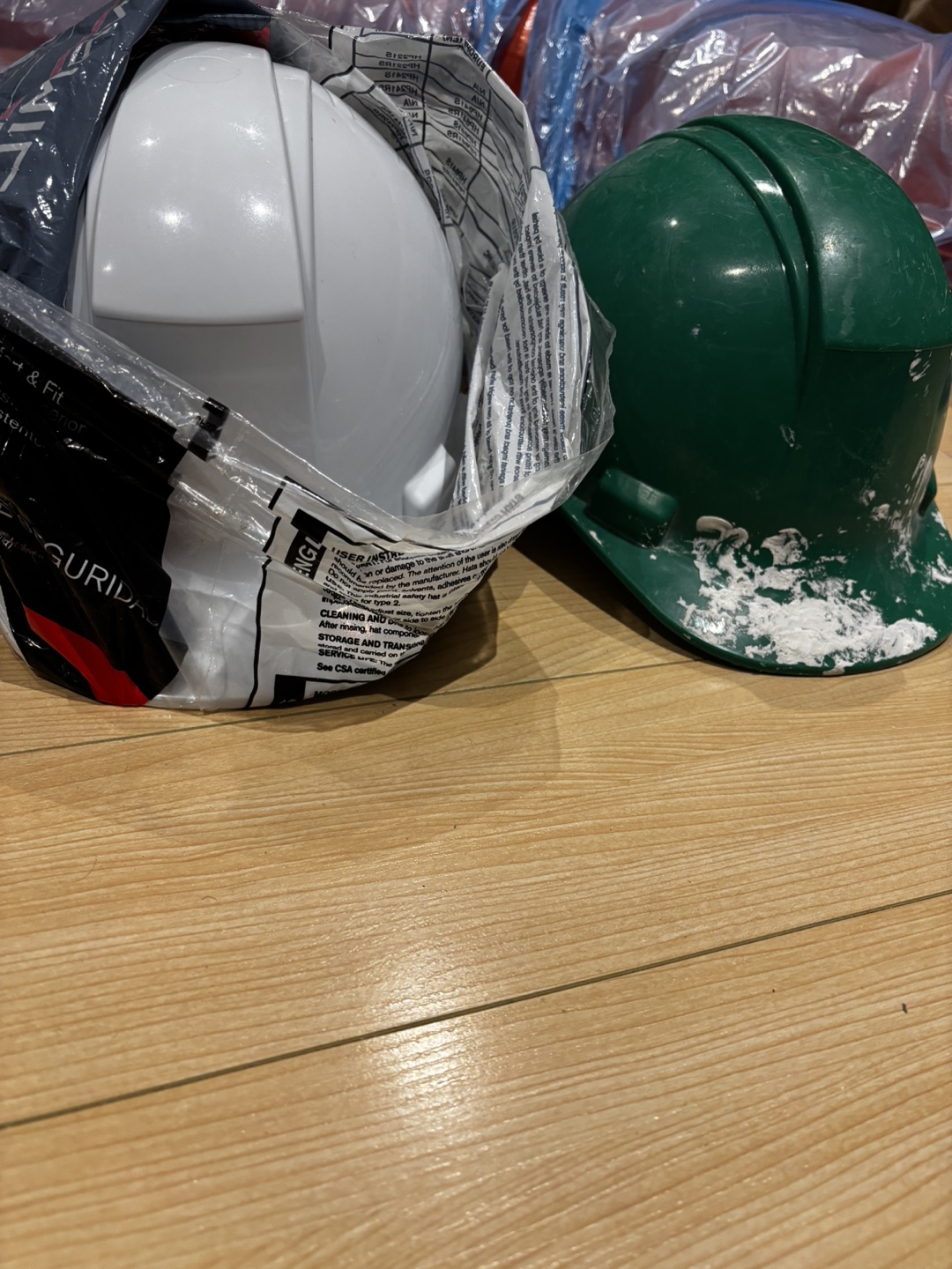 2 Hard Hats - White & Green - photo 3