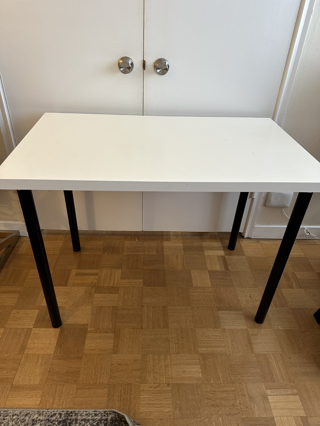 IKEA White Desk with Black Legs