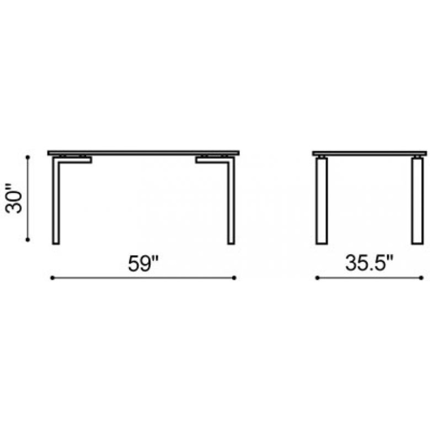 Glass Dining Table with Chrome Legs - photo 5