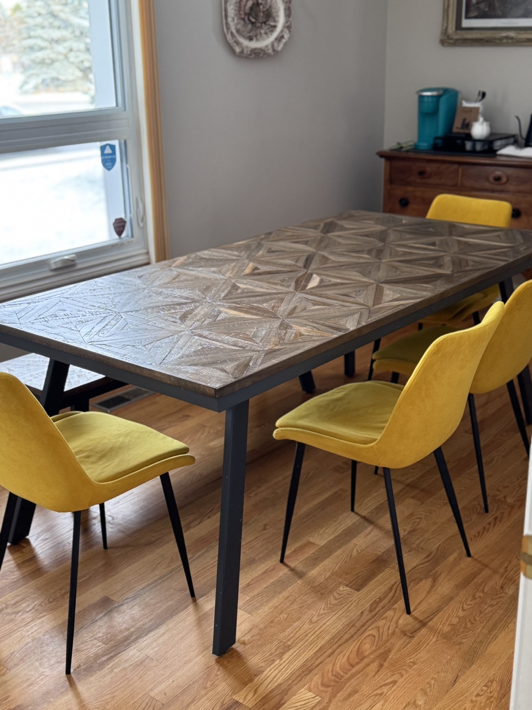Dining Table with Bench and 4 Chairs - photo 5