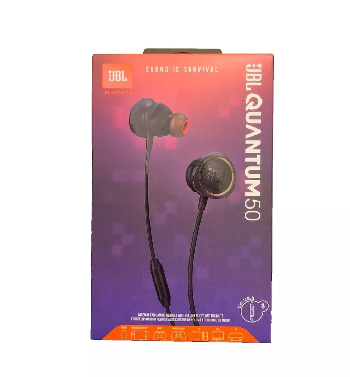 NEW JBL QUANTUM50 Clear Sound Comfort Earbuds with Quality Mic