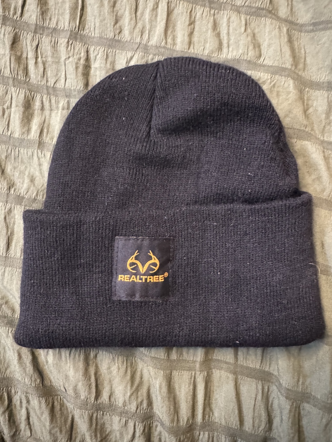 Realtree Black Beanie