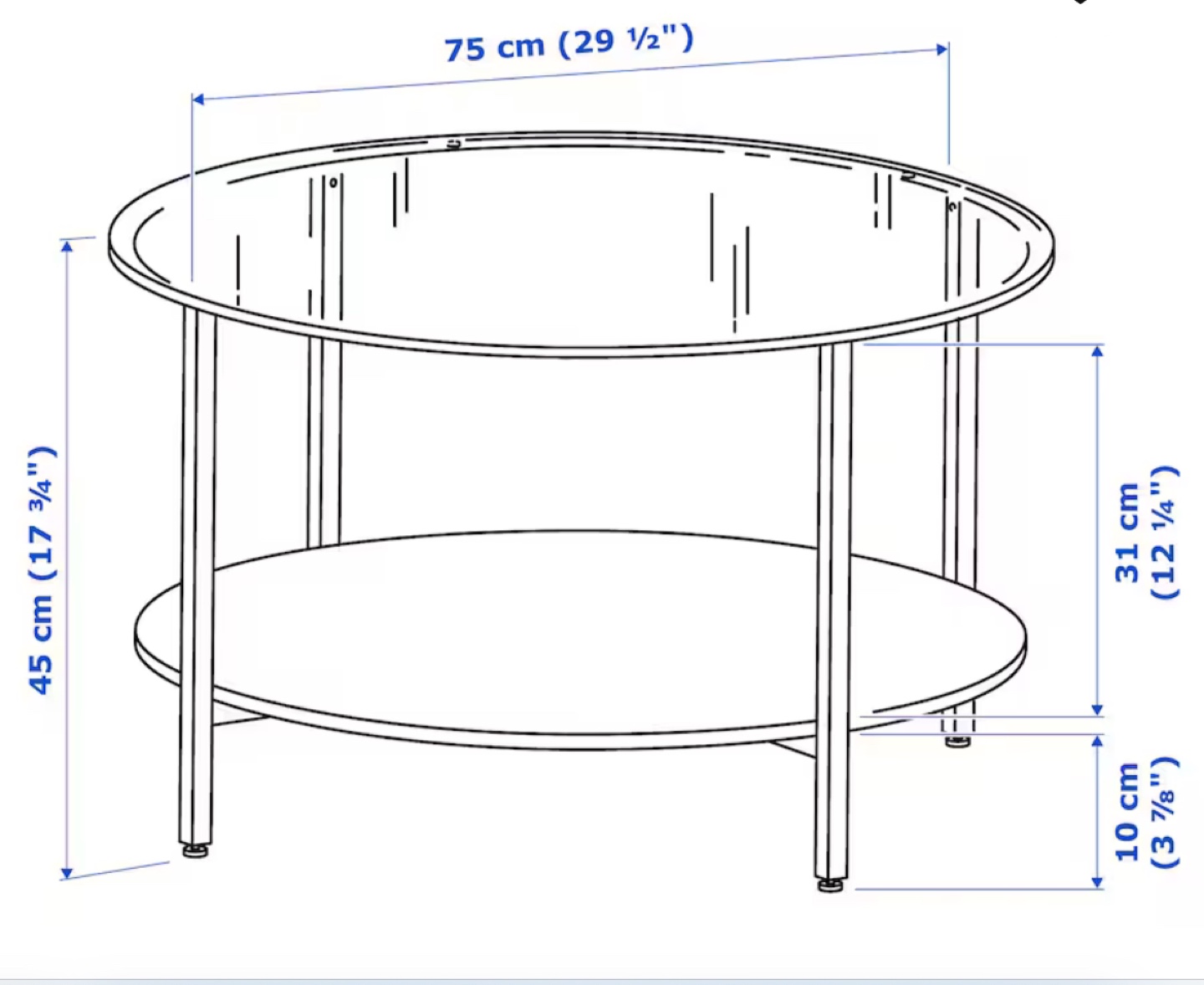 Glass Top Coffee Table - photo 3