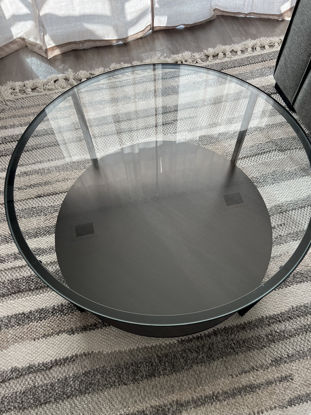 Glass Top Coffee Table - photo 2