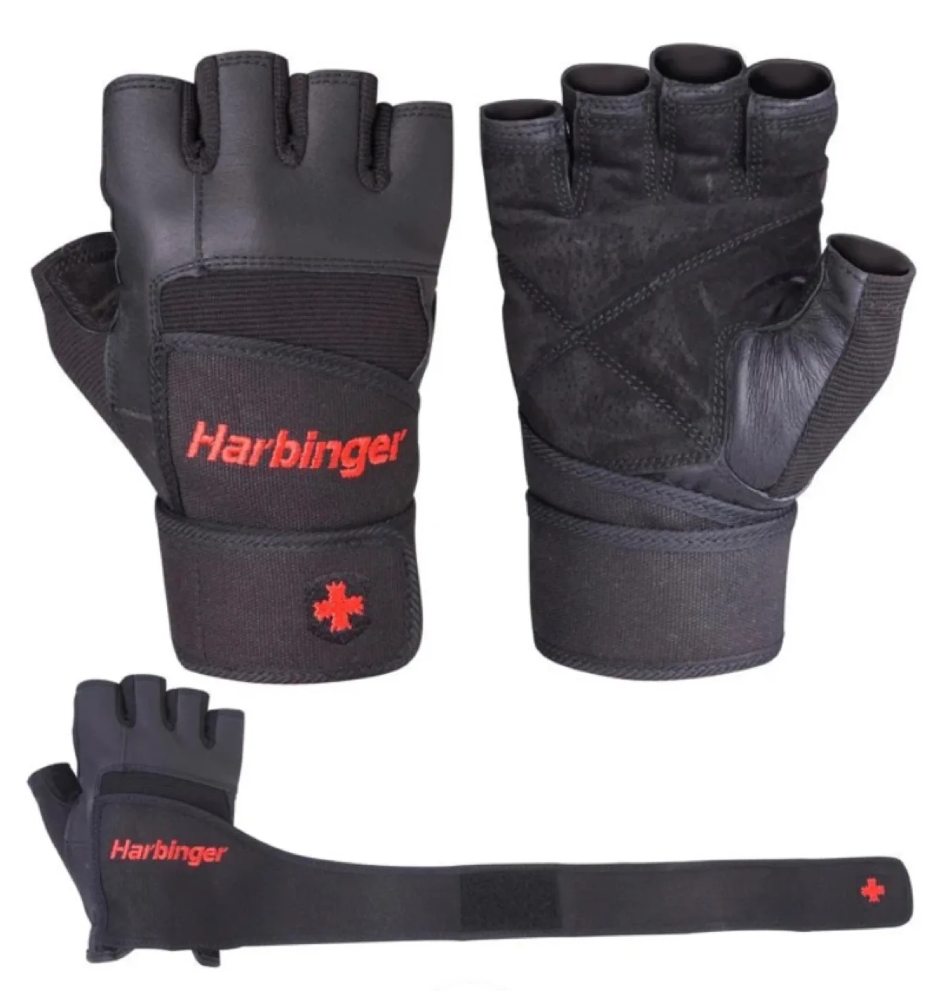 HARBINGER Men's Pro Wristwrap Gloves XL image indicator(3)