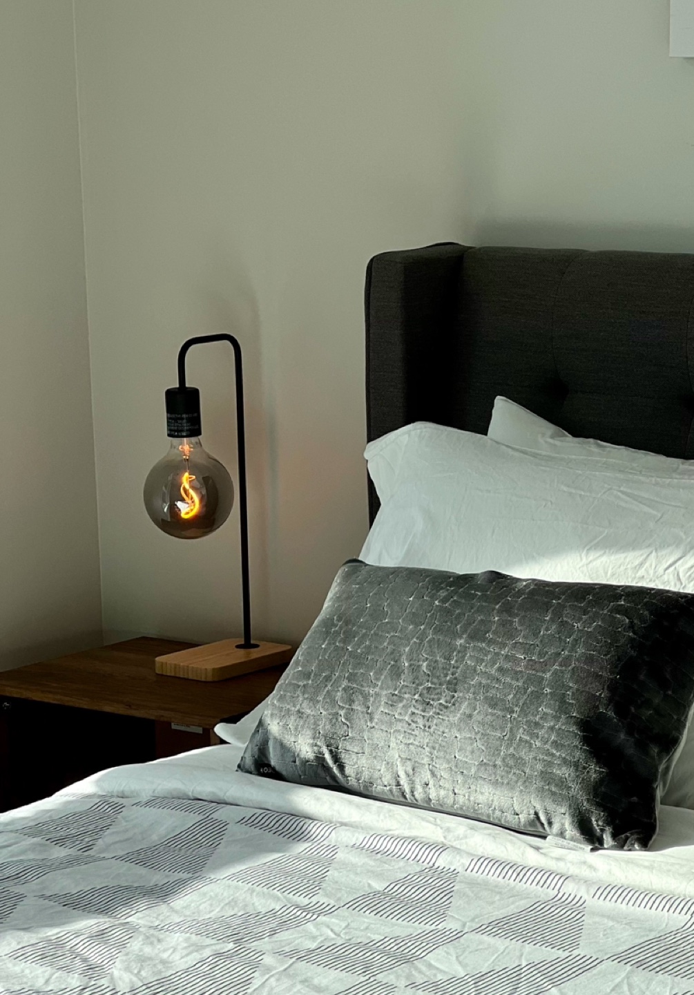 2 Bedside Lamps with LED bulb