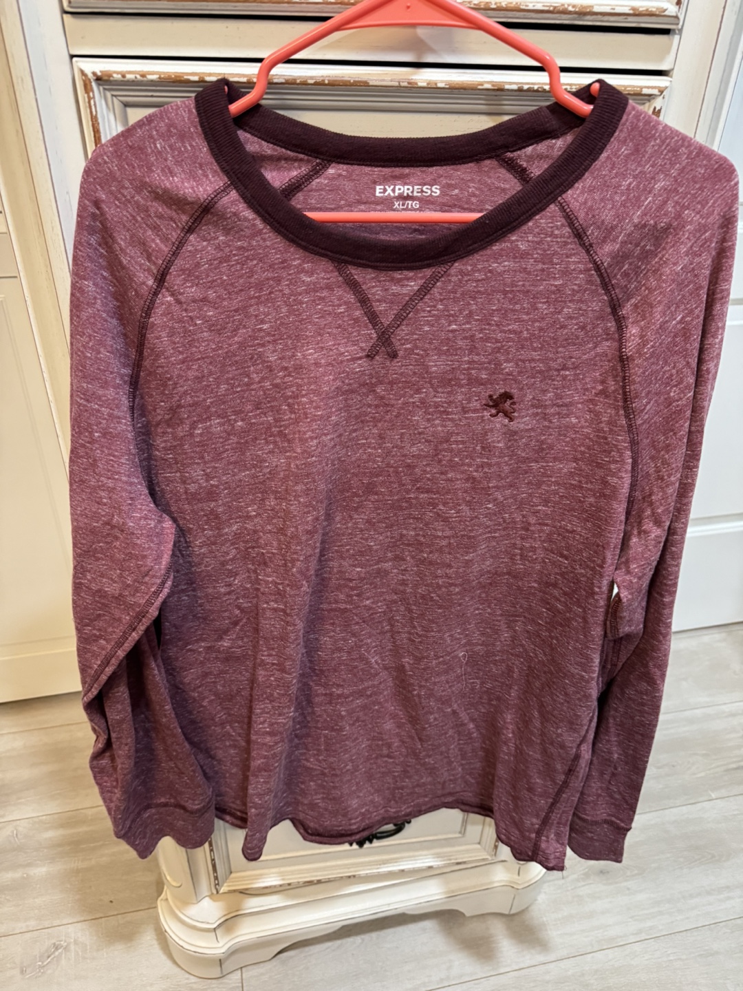 Express Maroon Long Sleeve Shirt - photo 3