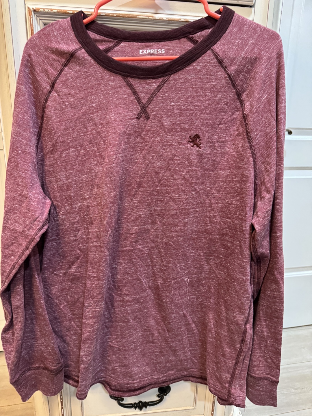Express Maroon Long Sleeve Shirt - photo 2