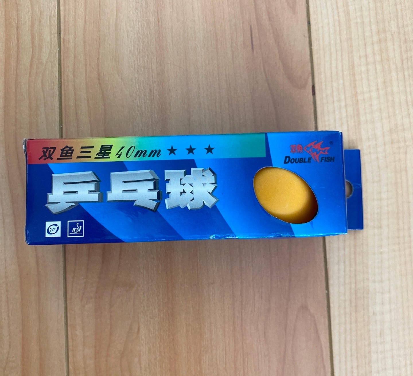 Double Fish Table Tennis Balls, 3 in box