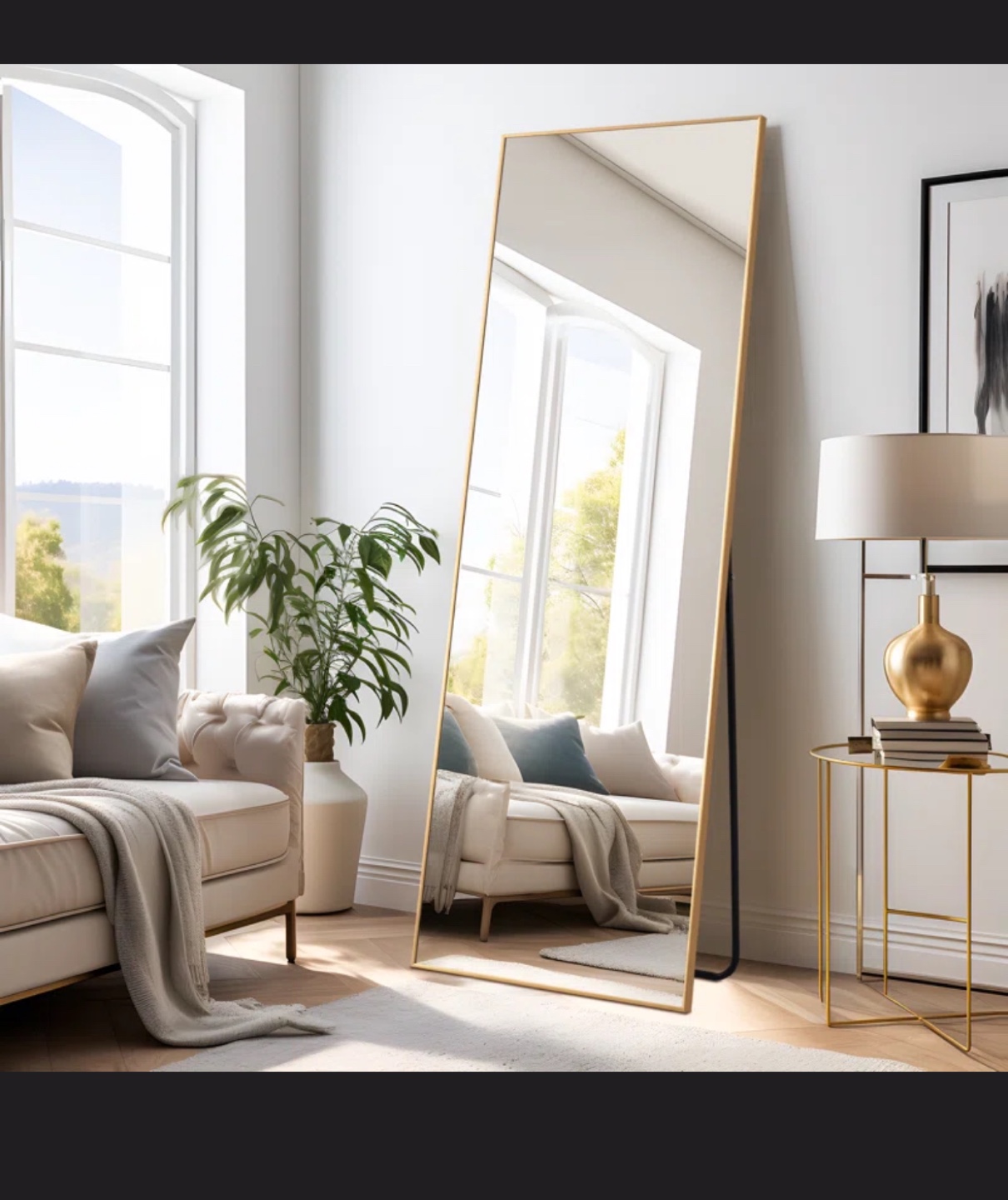 Full Length Gold Mirror