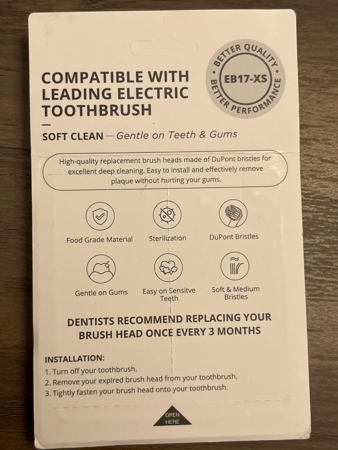 Electric Toothbrush Heads - Soft Clean - EB17-XS - 4 Pack image indicator(2)