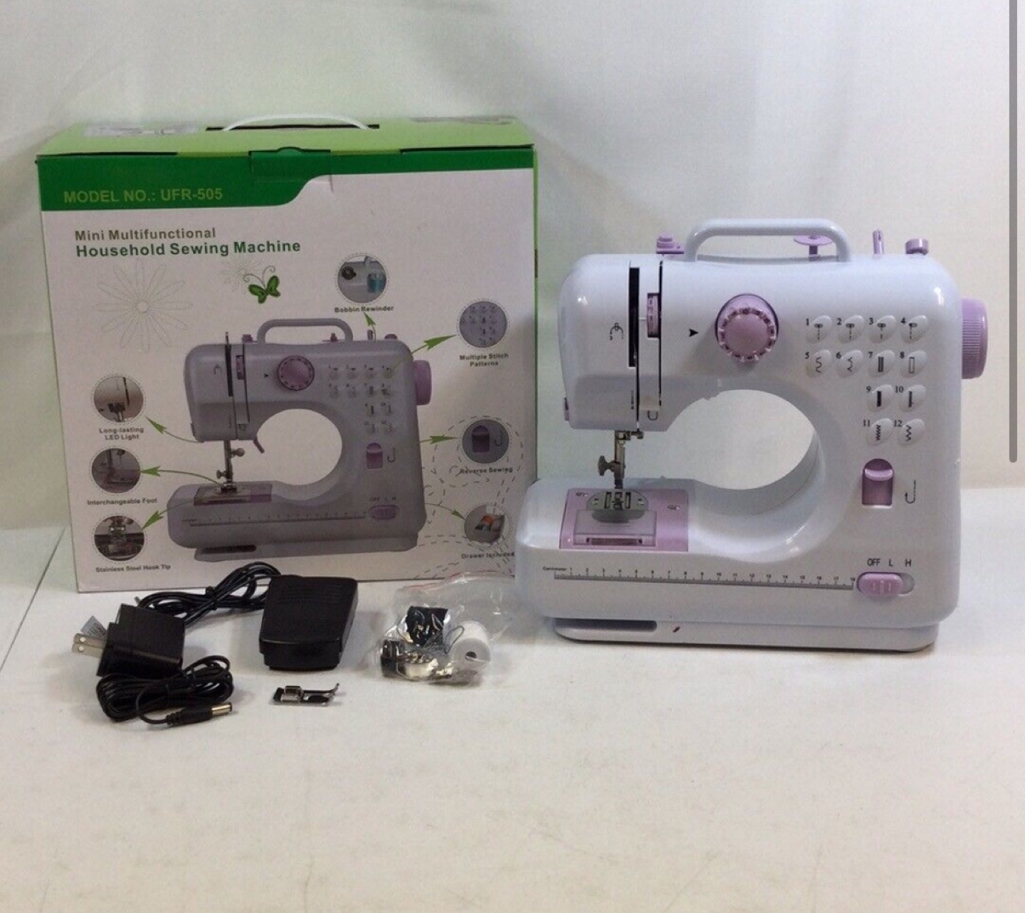 12 Built-in Stitches Mini Sewing Machine - photo 4