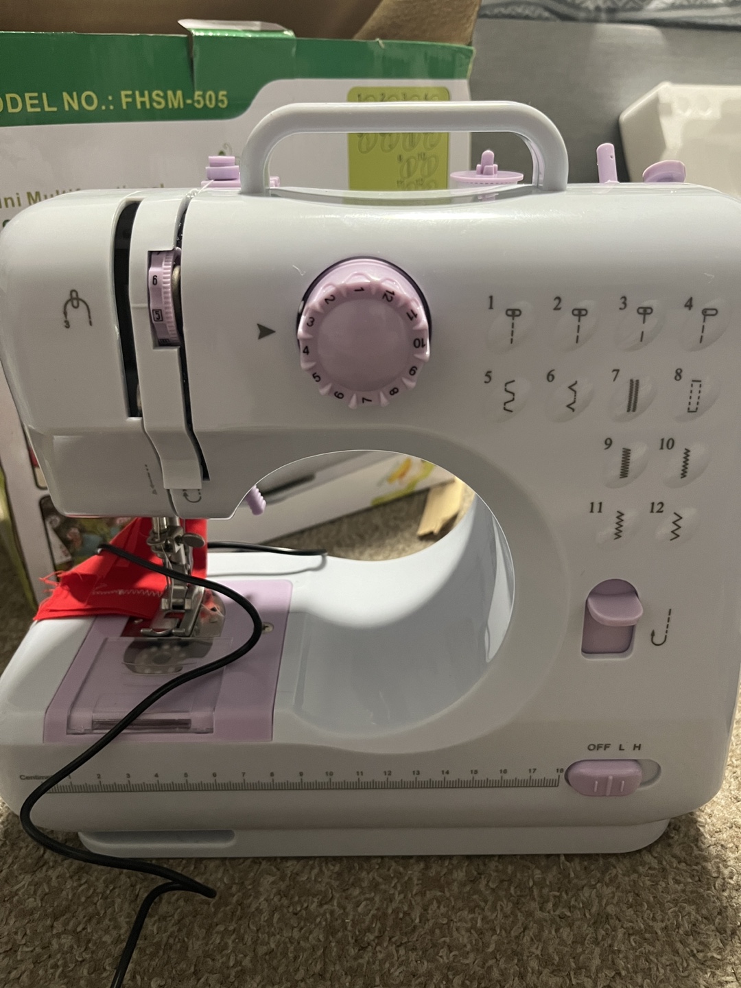 12 Built-in Stitches Mini Sewing Machine